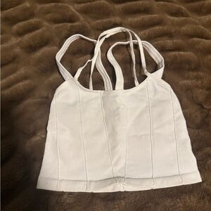 FP Movement by Free People White Strappy Tank Top